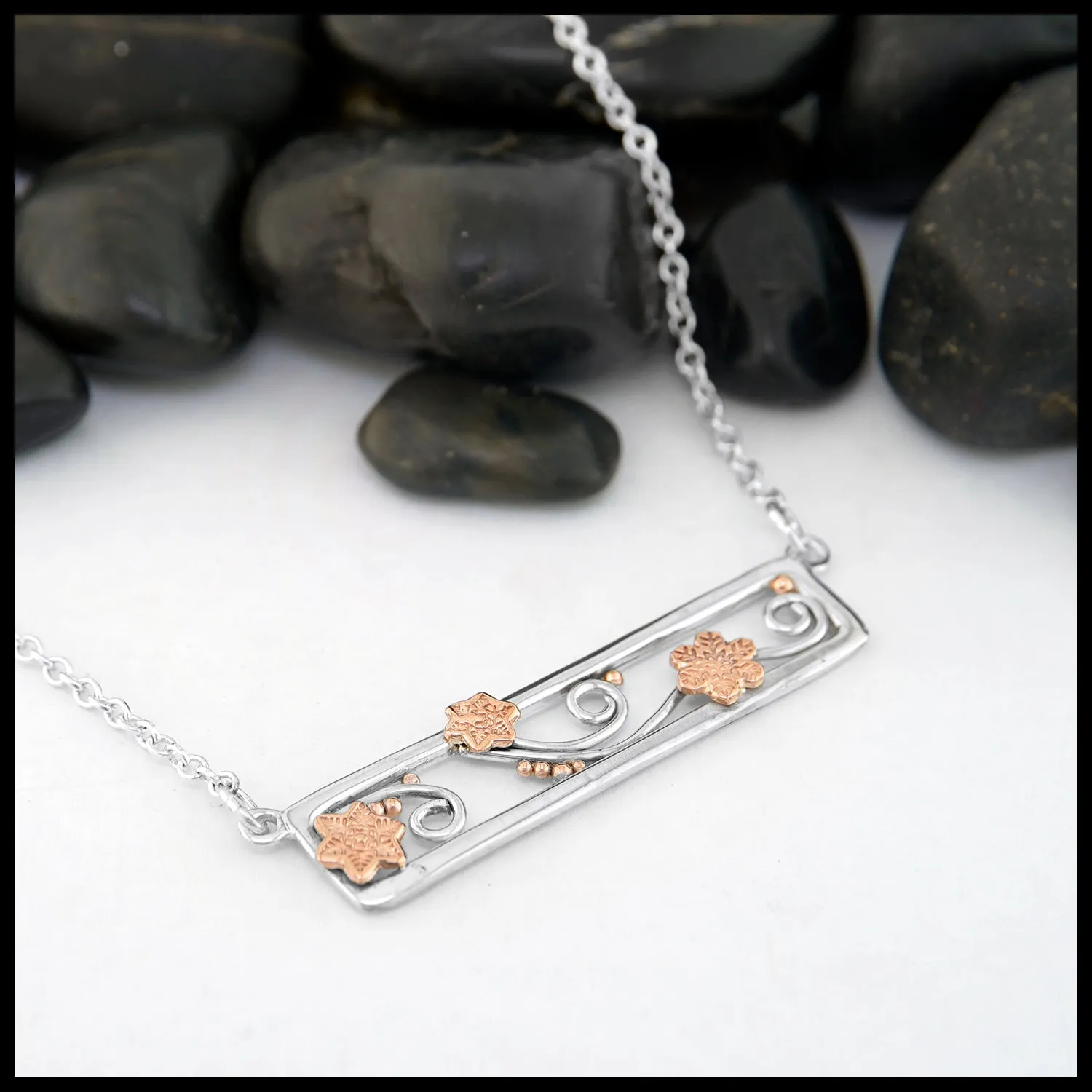 Snowflake Bar Pendant