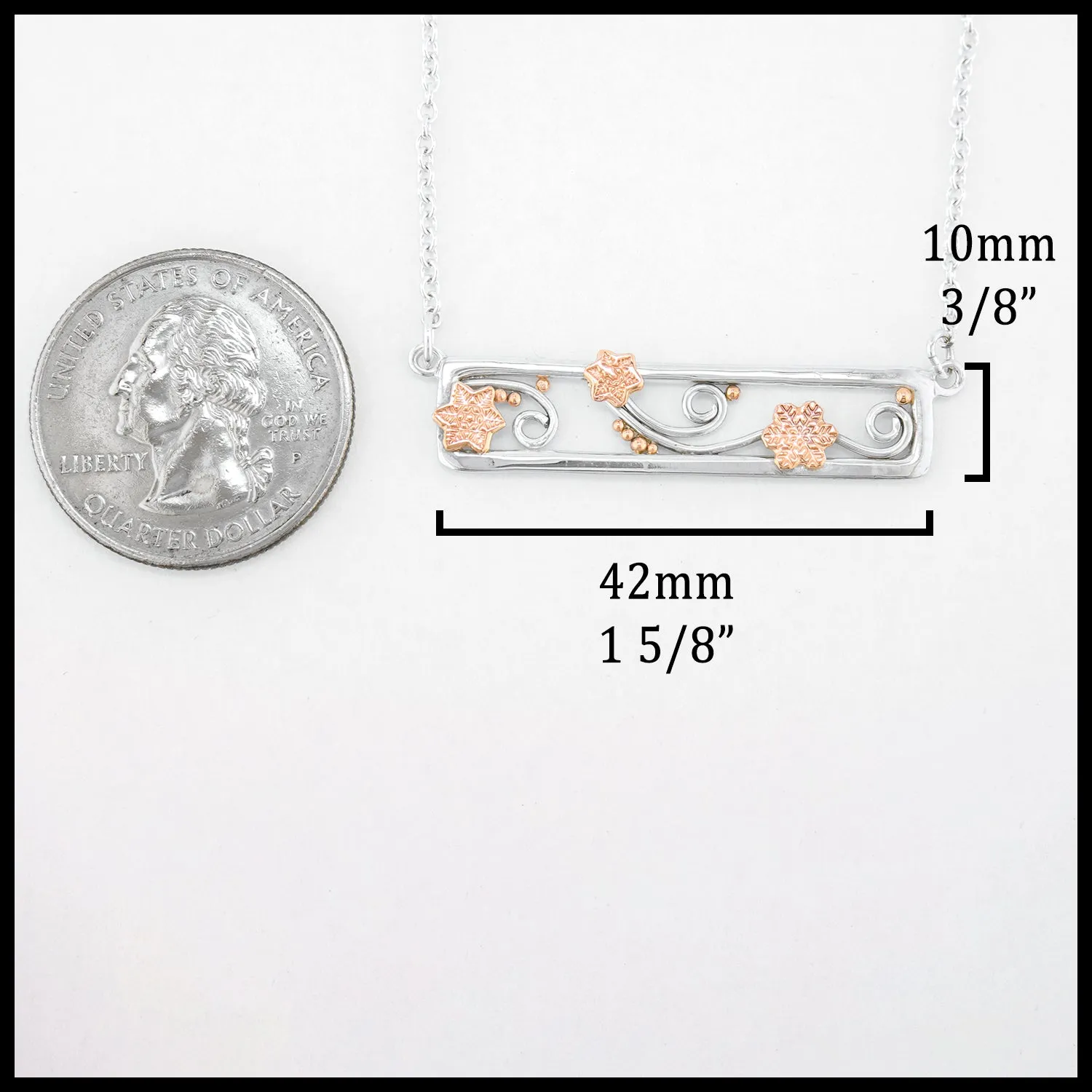 Snowflake Bar Pendant