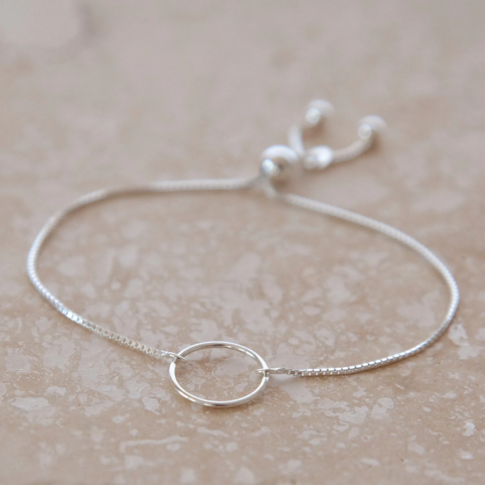 “So Blessed” Sterling Silver Bolo Bracelet on Personalized Jewelry Card
