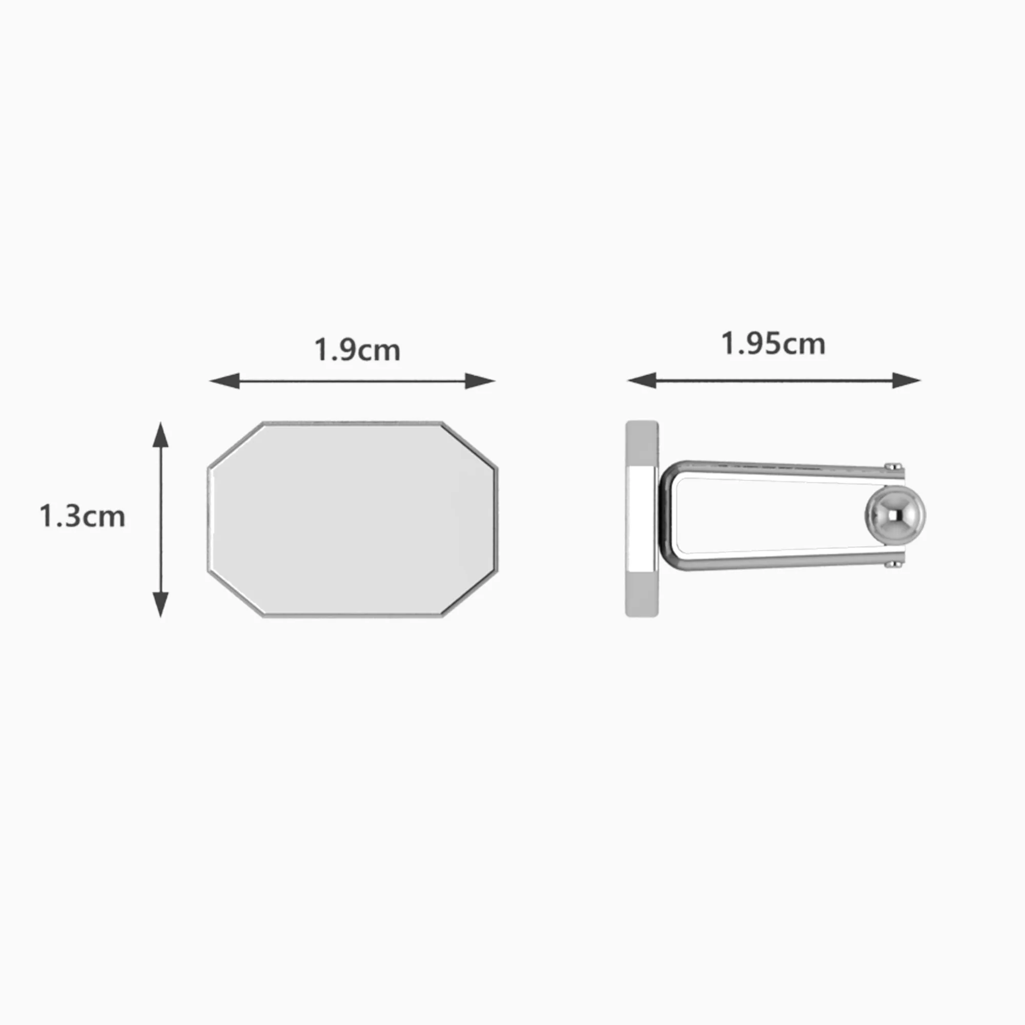 Soft Curve Sterling Silver Cufflinks By Krysaliis