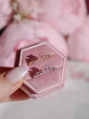 Soft Pink Flower Ring