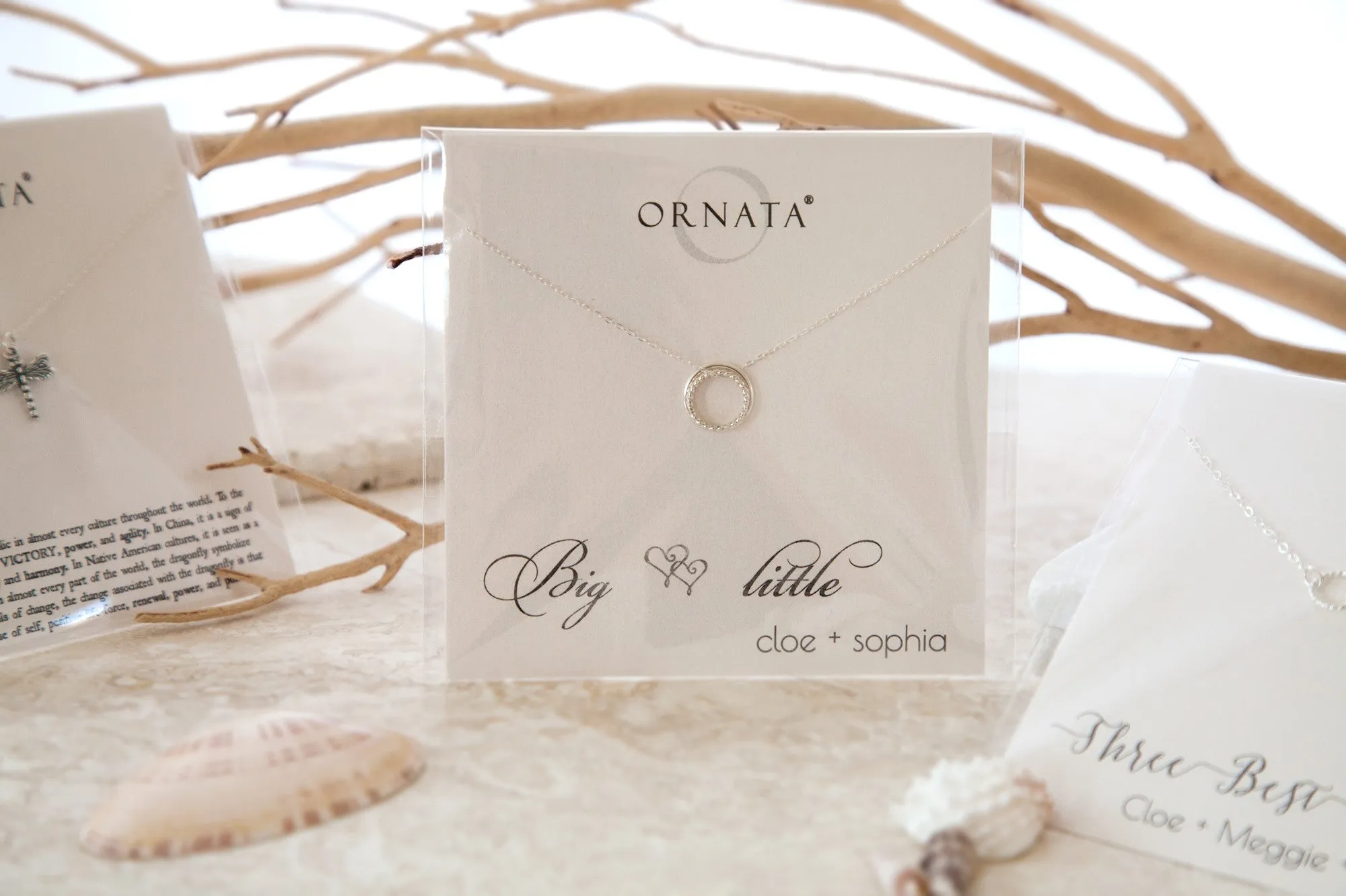 Soul Sisters PERSONALIZED Sterling Silver Necklace by Ornata