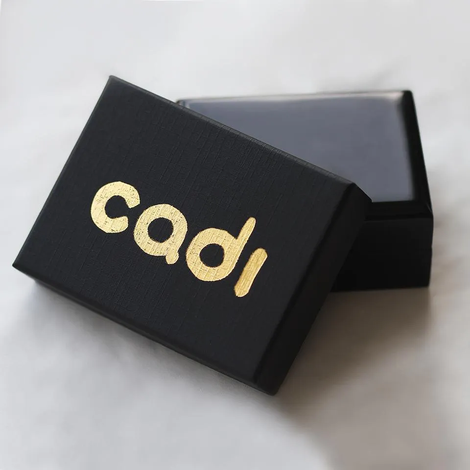 Square twins- blue gold cuff links