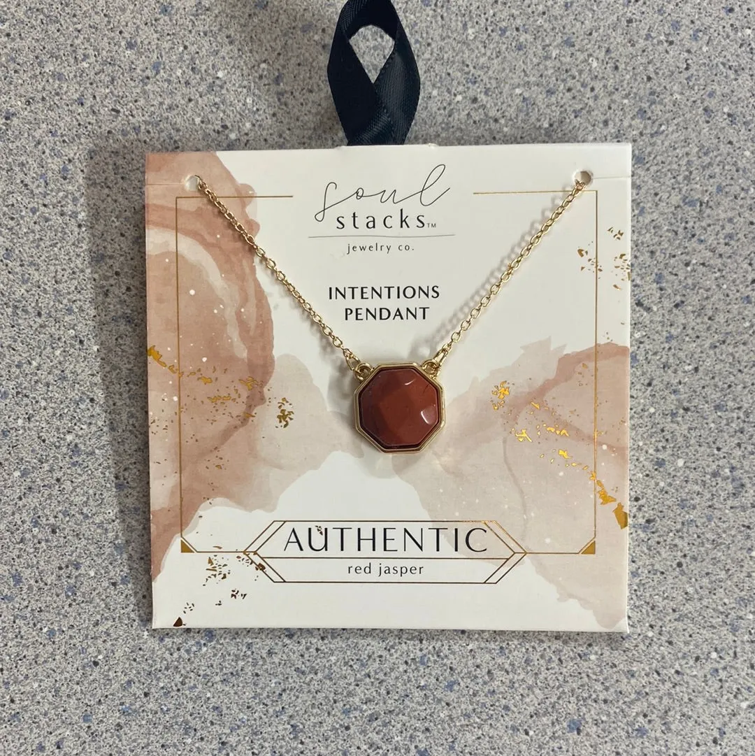SS - Intentions Semi-Precious Stone Pendants (JKA)