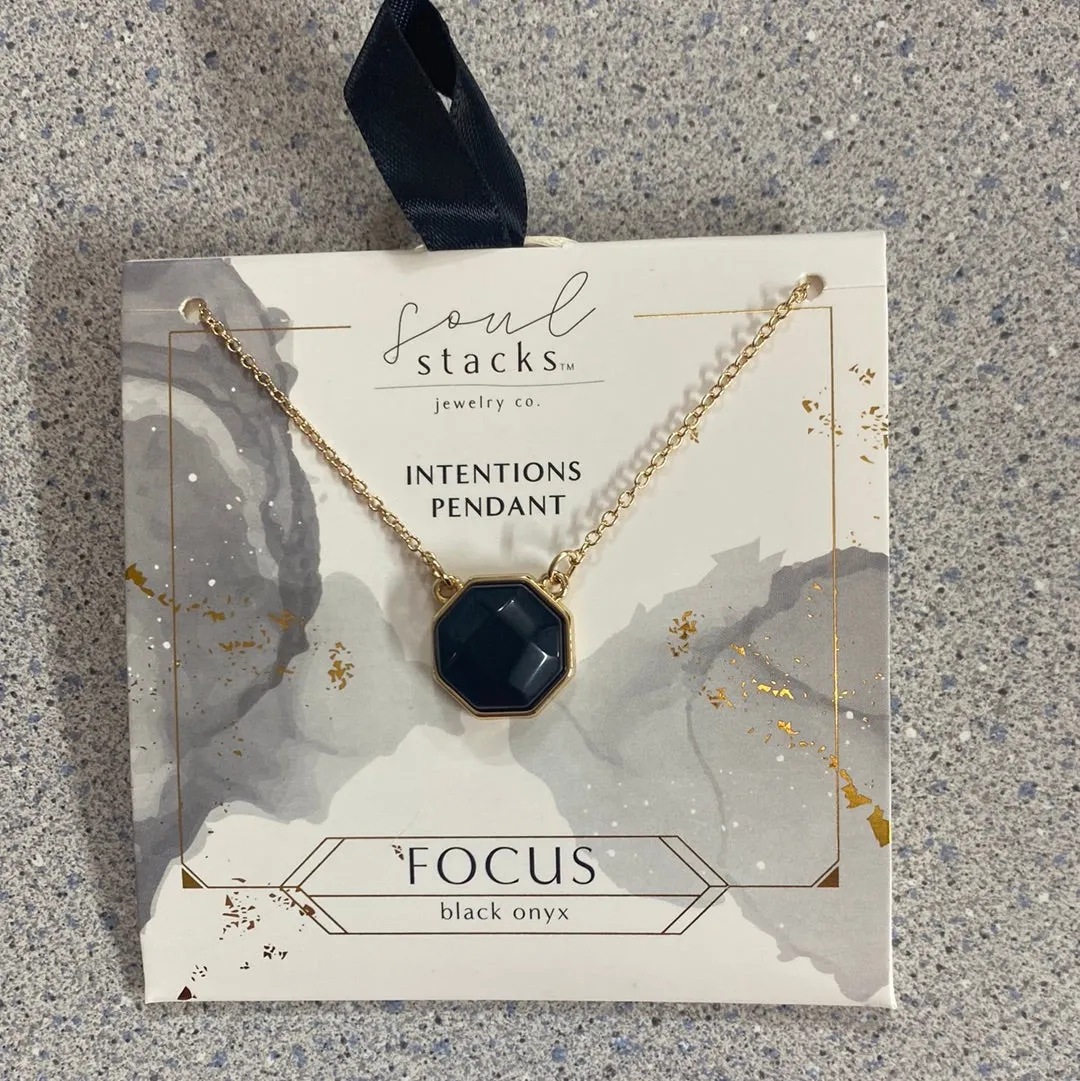 SS - Intentions Semi-Precious Stone Pendants (JKA)