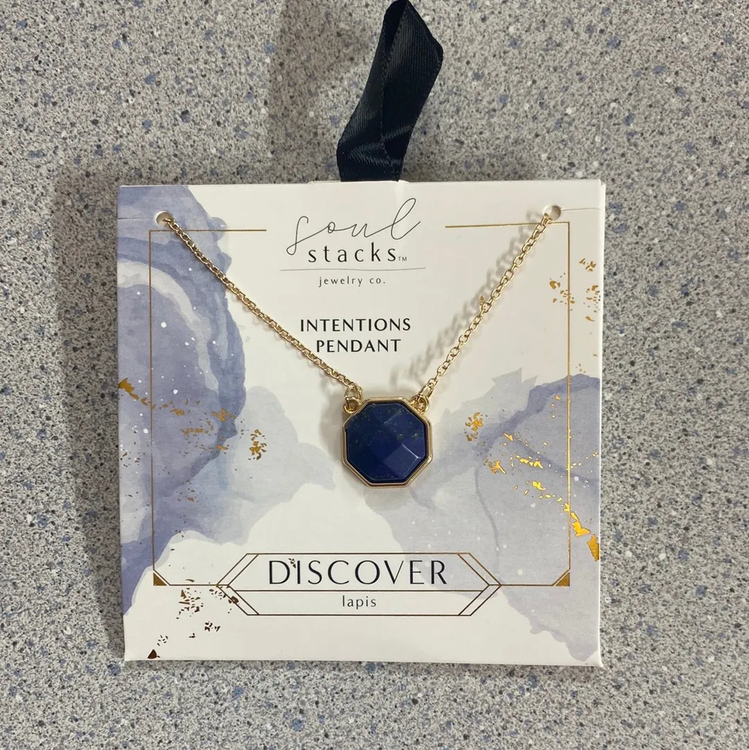 SS - Intentions Semi-Precious Stone Pendants (JKA)