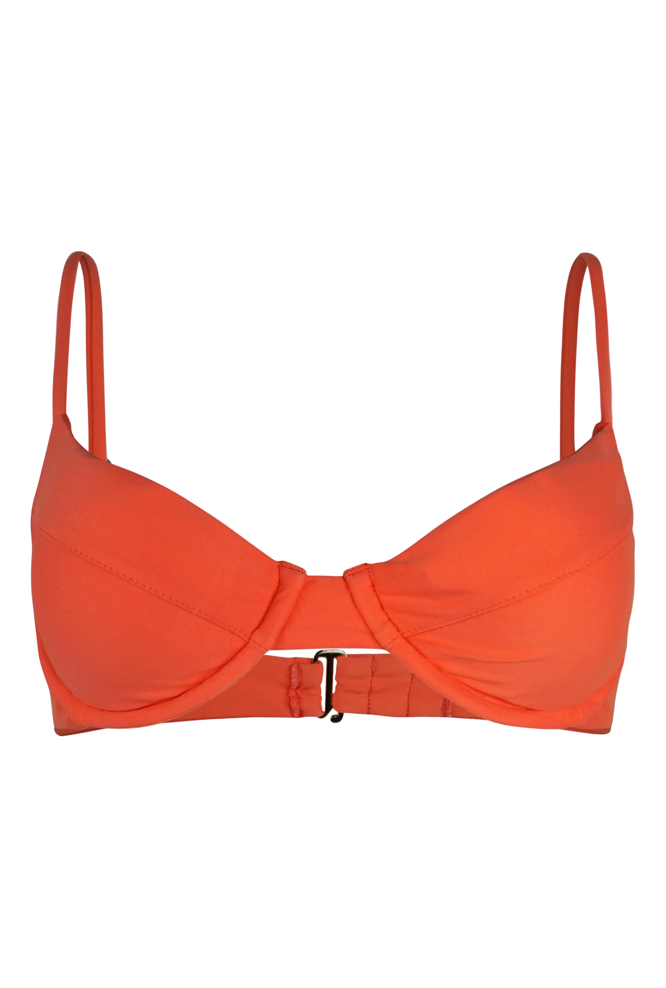St Lucia Underwire Bikini Top -Sherbet Orange