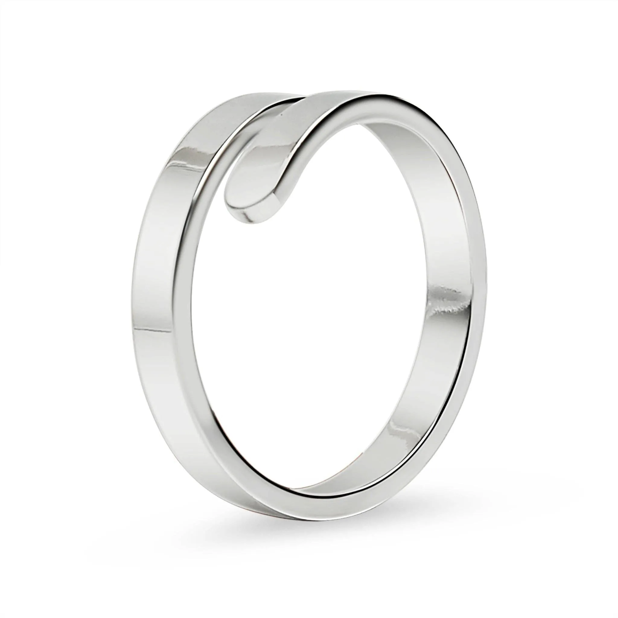 Stainless Steel Blank Engravable 2 Name Wrap Ring Stainless / 8