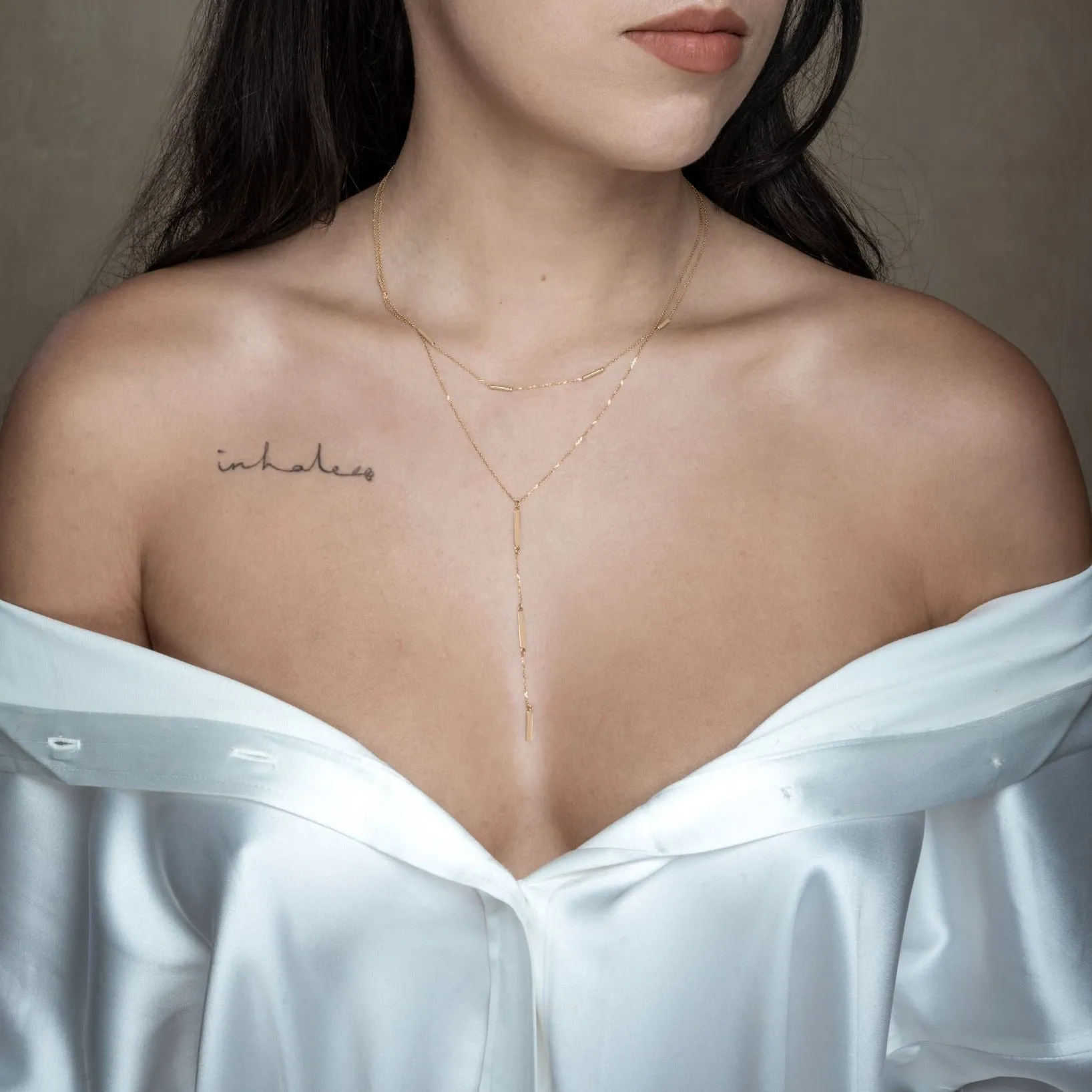 Station Tube Y Necklace