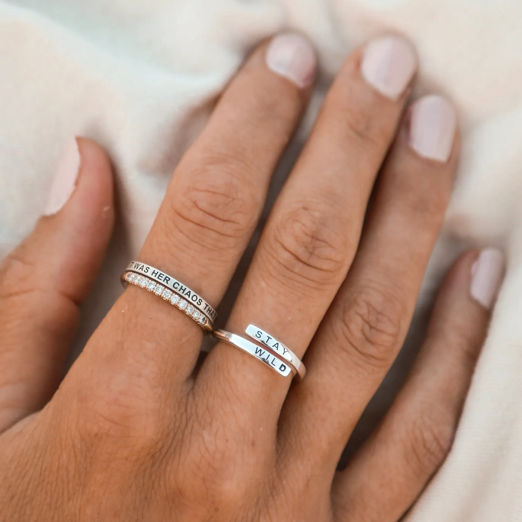 Stay Wild Wrap Ring - Silver