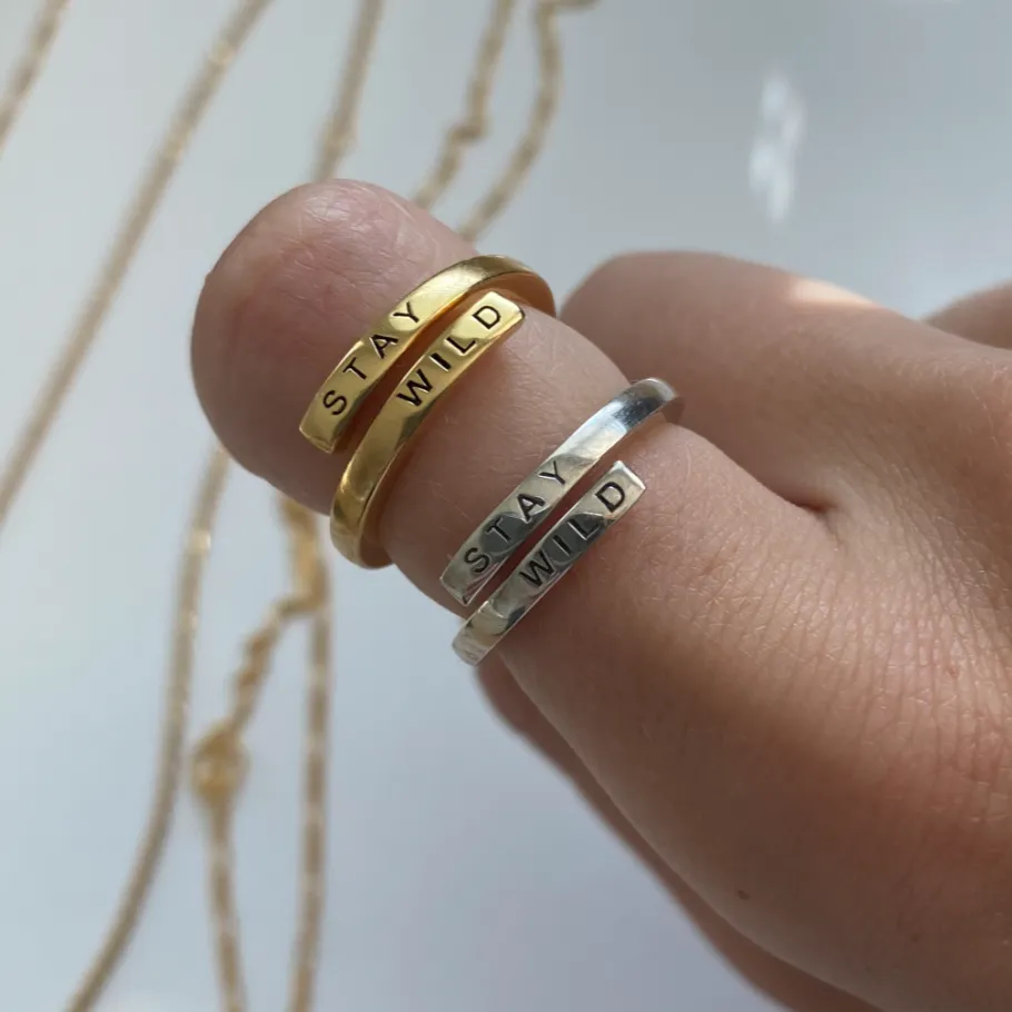 Stay Wild Wrap Ring - Silver