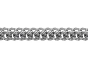 Stephen Webster Sterling Silver Engraved Rams Spine Bracelet