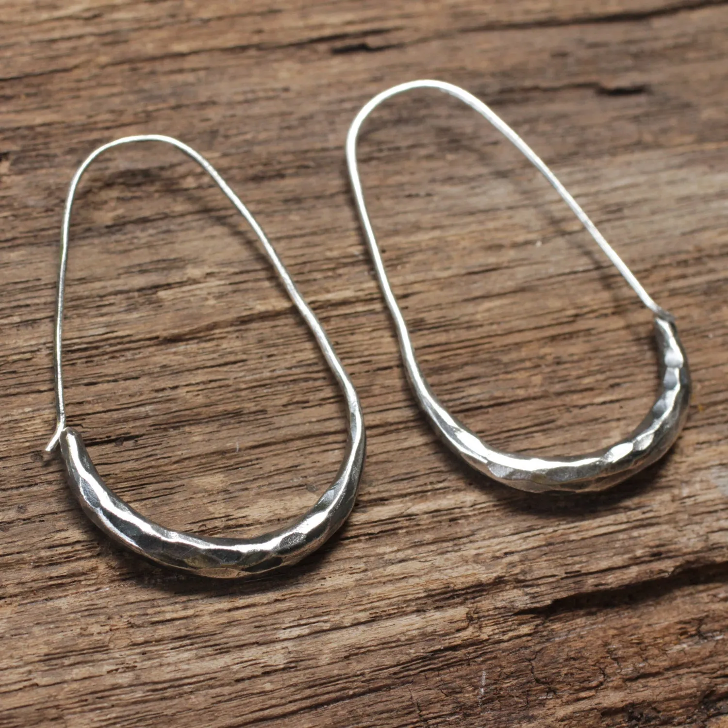 sterling silver drop earrings, simple silver earring, silver hoop earrings, long drop earring, long silver earrings,