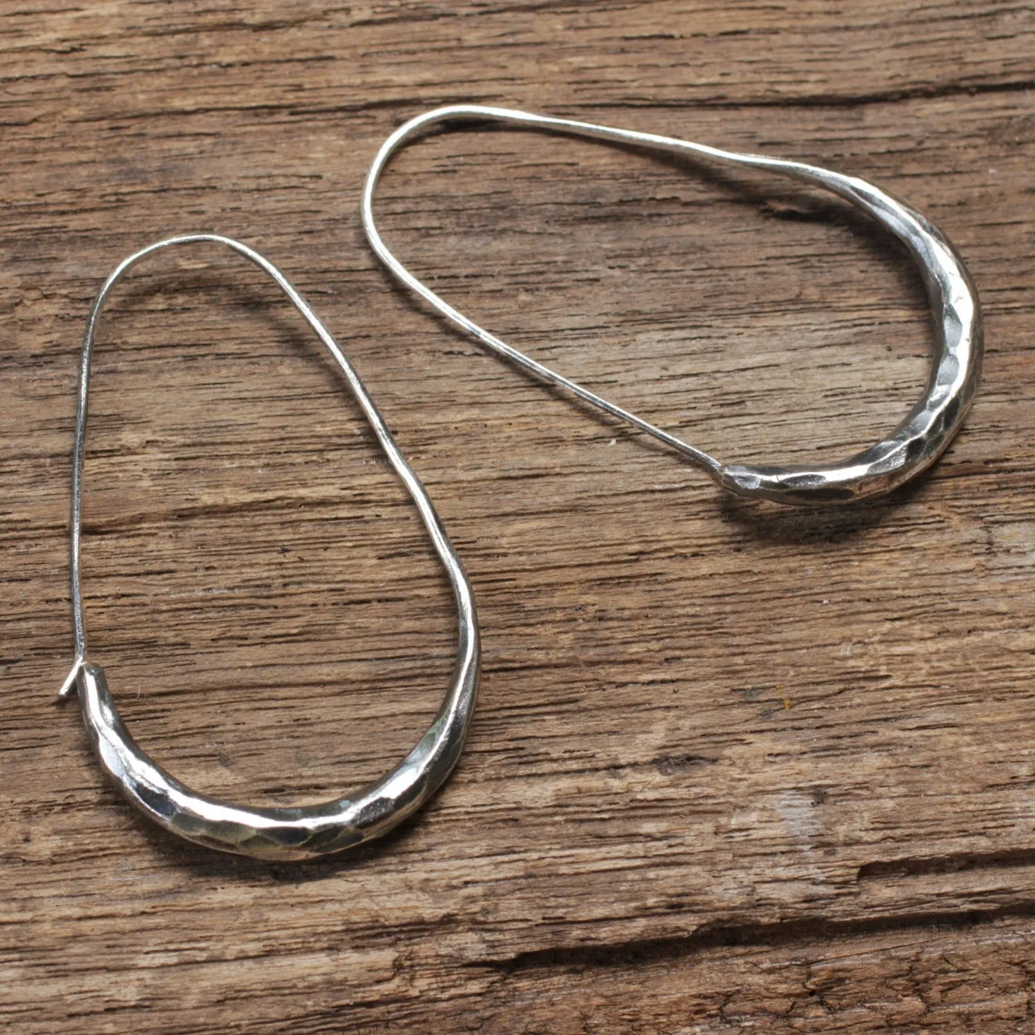 sterling silver drop earrings, simple silver earring, silver hoop earrings, long drop earring, long silver earrings,