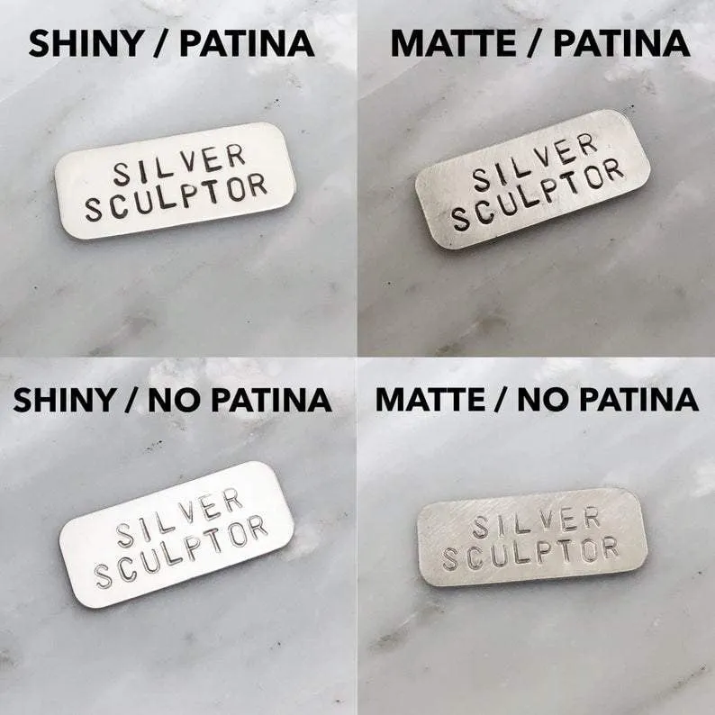 Sterling Silver Engraved Monogrammed Cufflinks