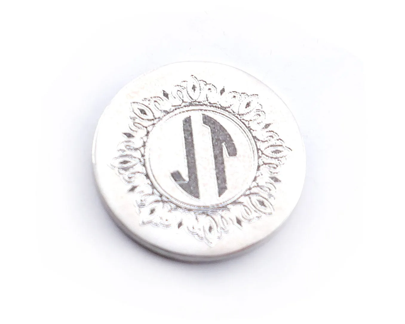 Sterling Silver Personalized Monogrammed Golf Ball Marker