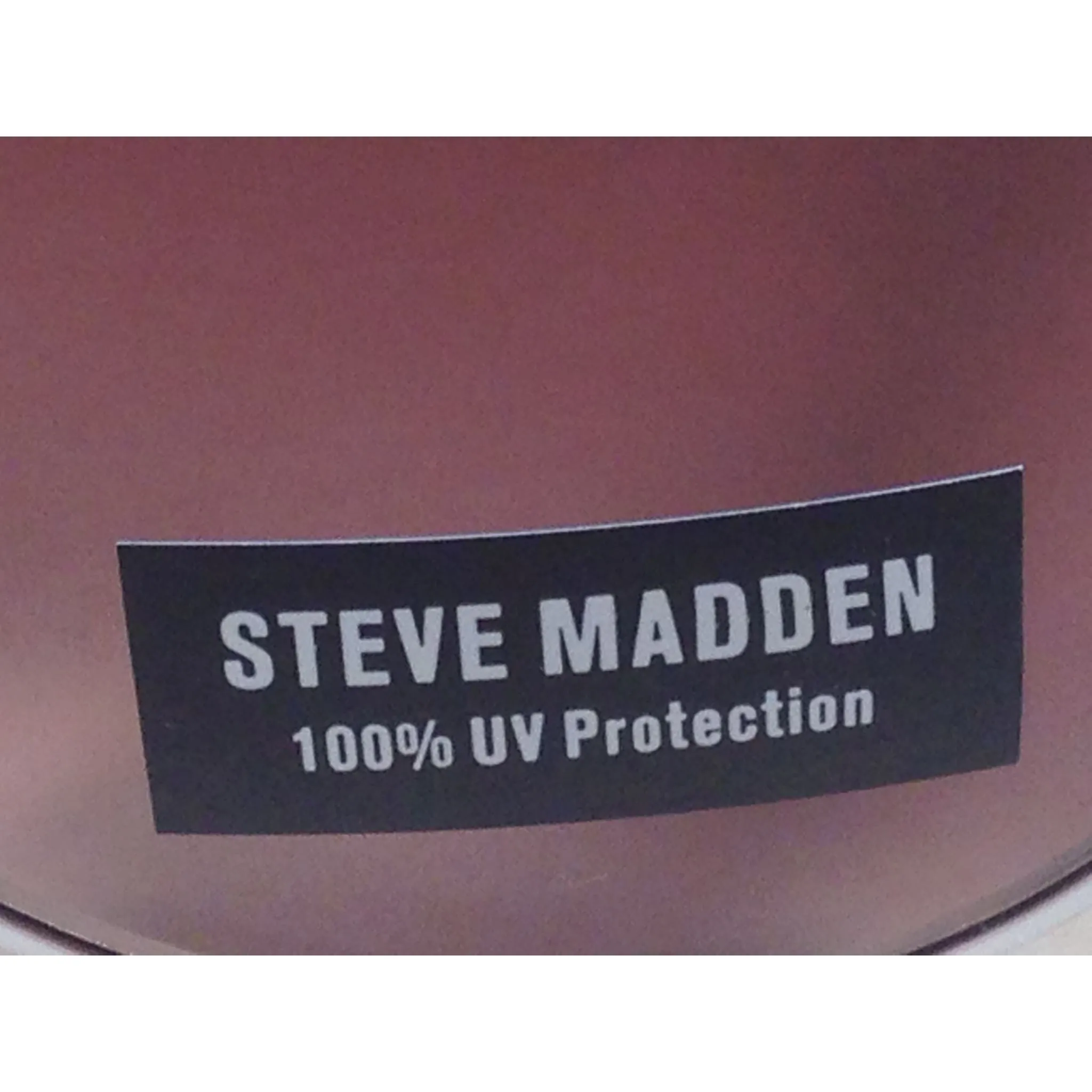 Steve Madden Aviator Pilot Sunglasses Brown Gradient S5602 Rose Gold White