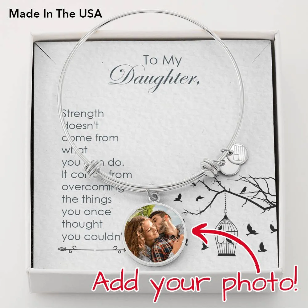 Strength comes from within-Circle Bangle