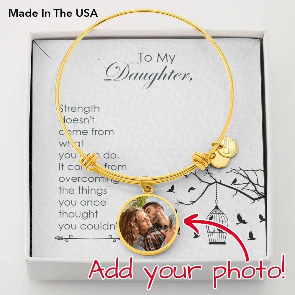 Strength comes from within-Circle Bangle