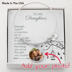Strength comes from within-Circle Bangle