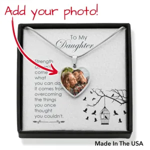 Strength comes from within-Heart Necklace