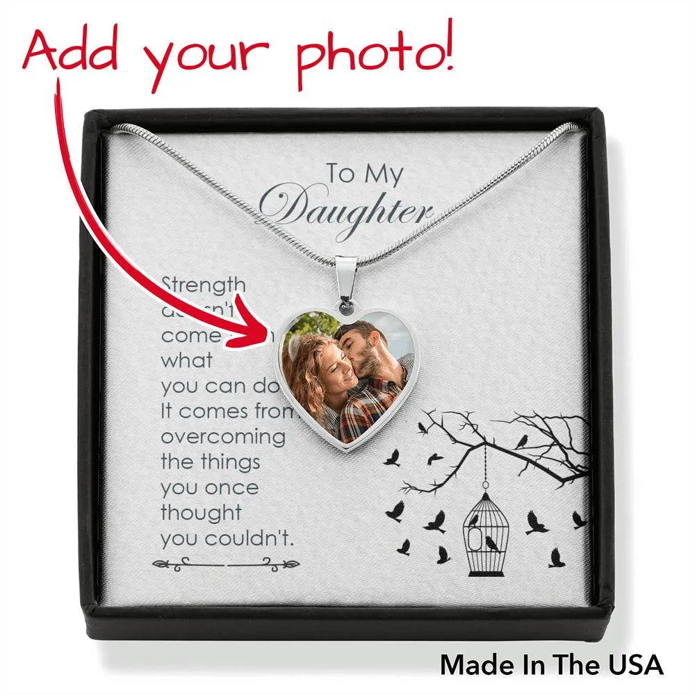 Strength comes from within-Heart Necklace