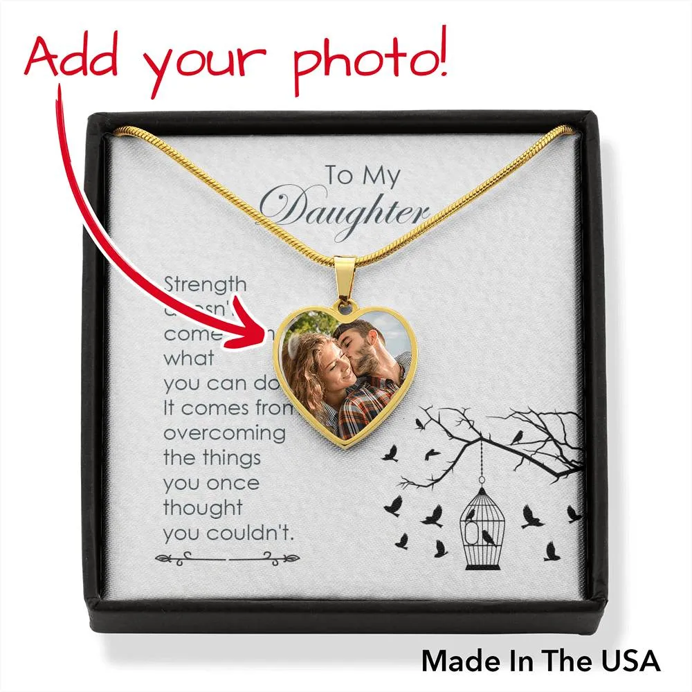 Strength comes from within-Heart Necklace
