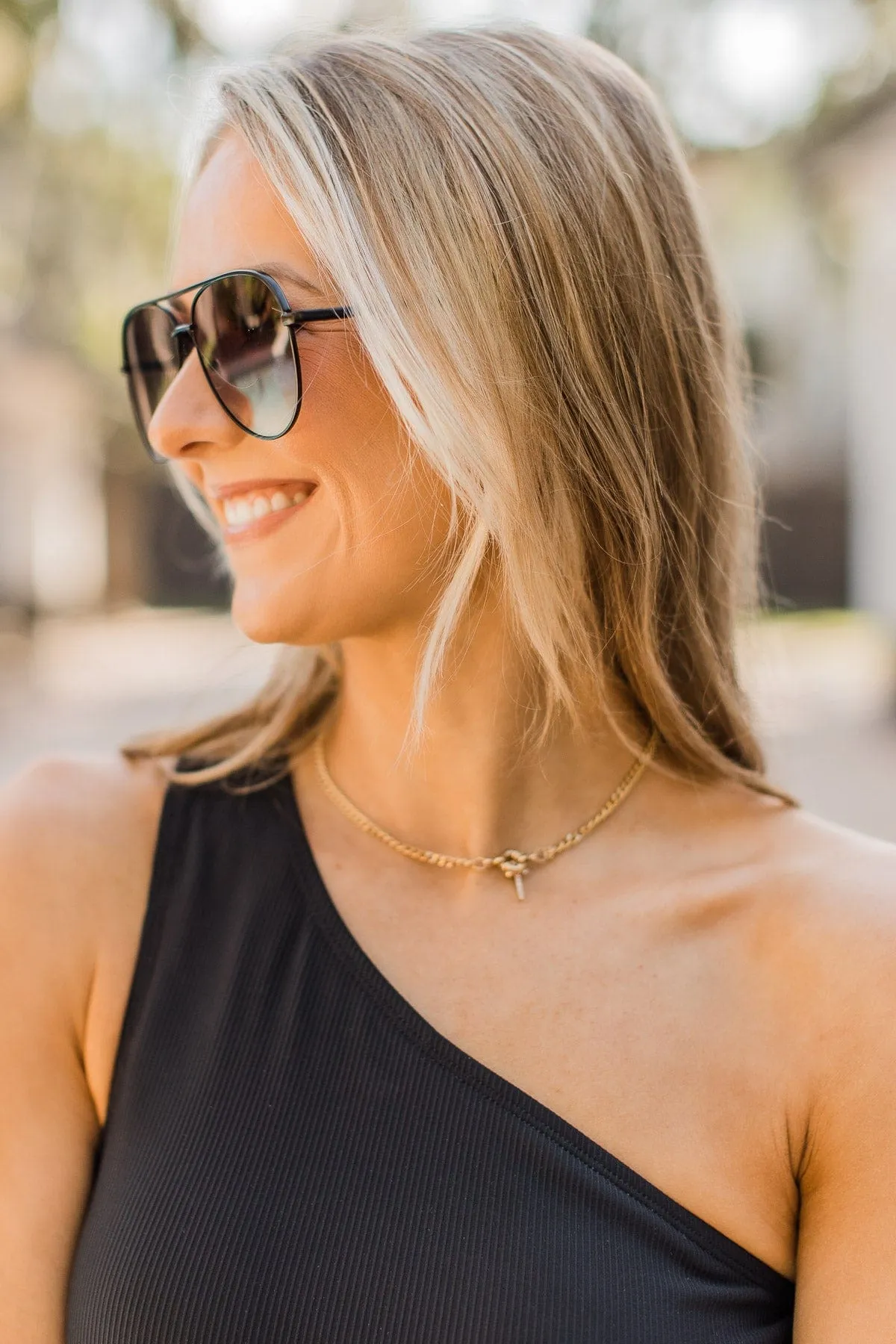 Sunset Melodies Oversized Aviator Sunglasses