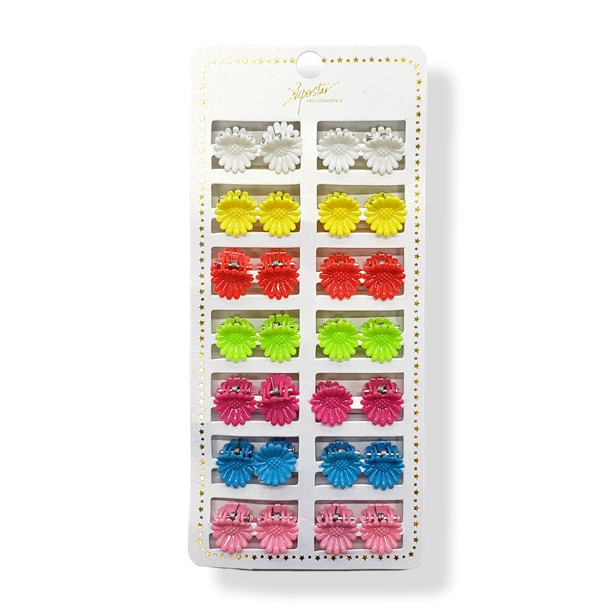 Superstar Assorted Colors Mini Claw Clip (28 pcs)