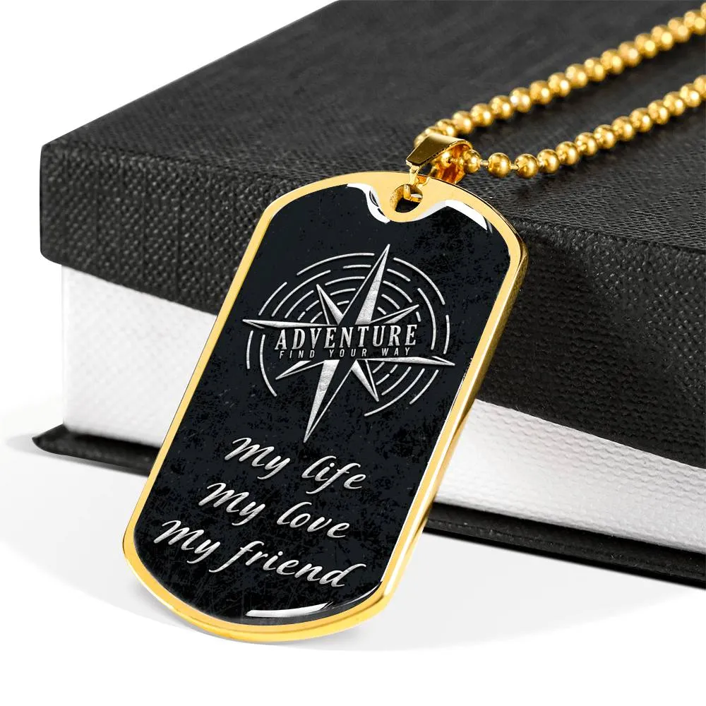 Tag Necklace-My life, my love, my friend