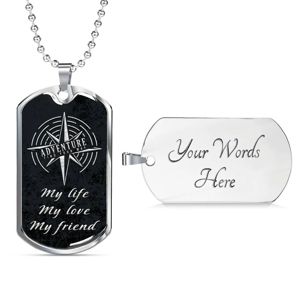 Tag Necklace-My life, my love, my friend