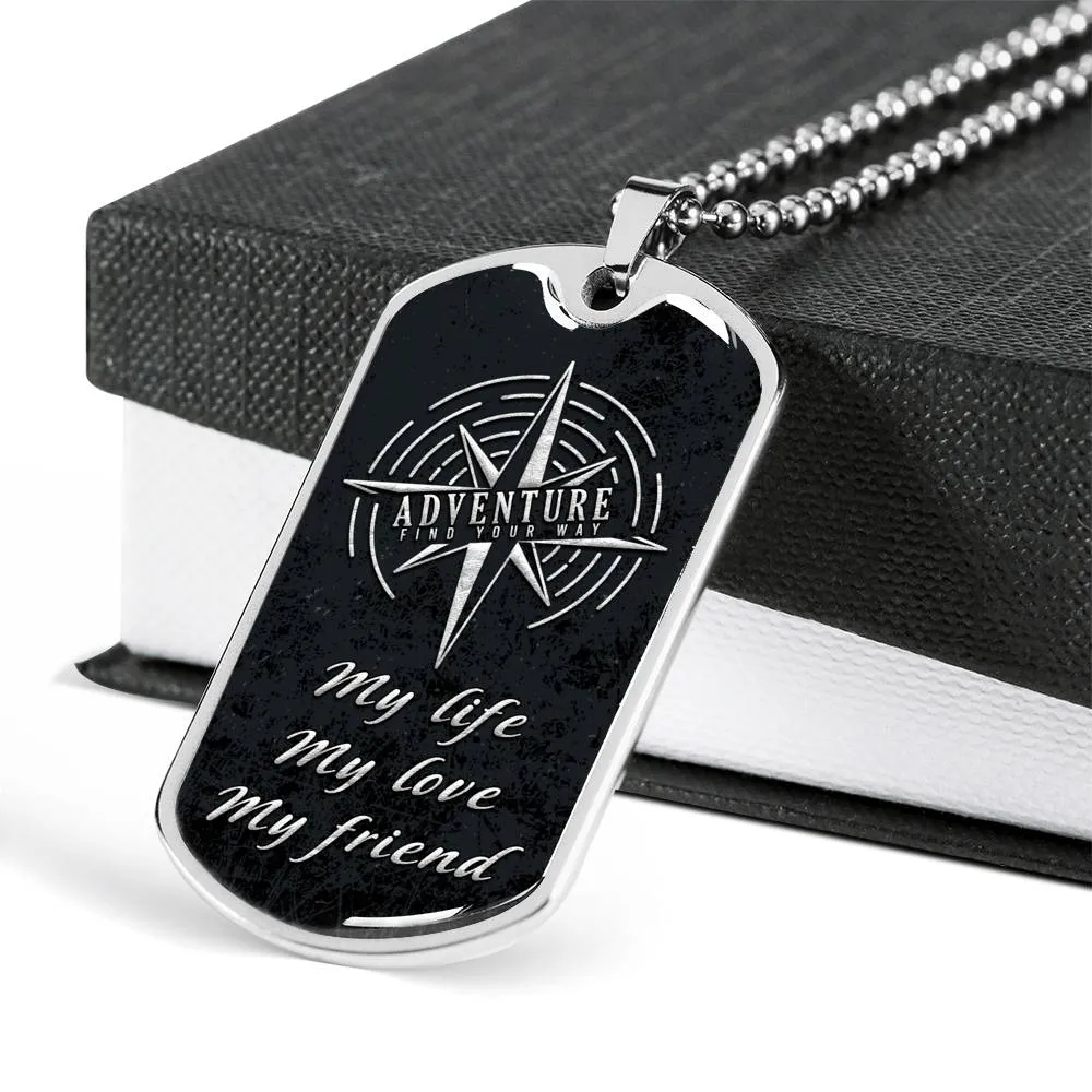Tag Necklace-My life, my love, my friend