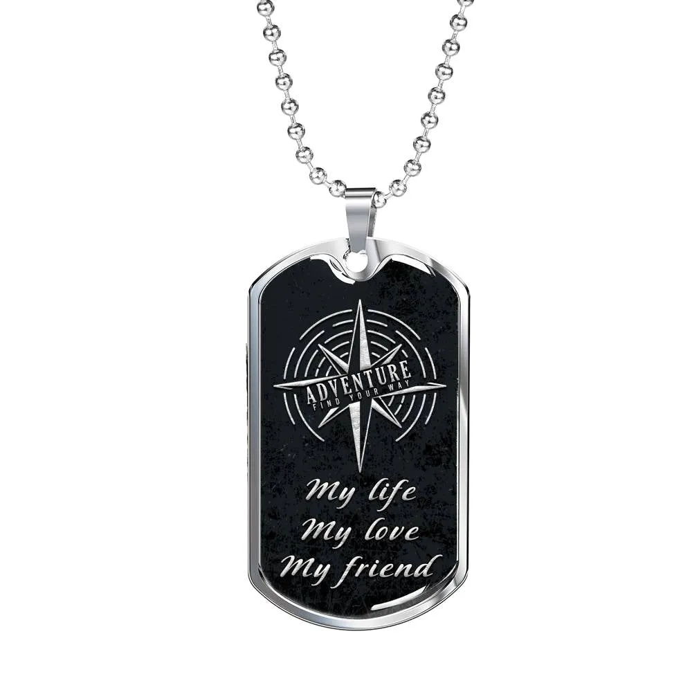 Tag Necklace-My life, my love, my friend