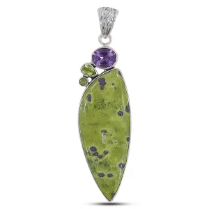 Tasmanian Serpentine Silver Pendant
