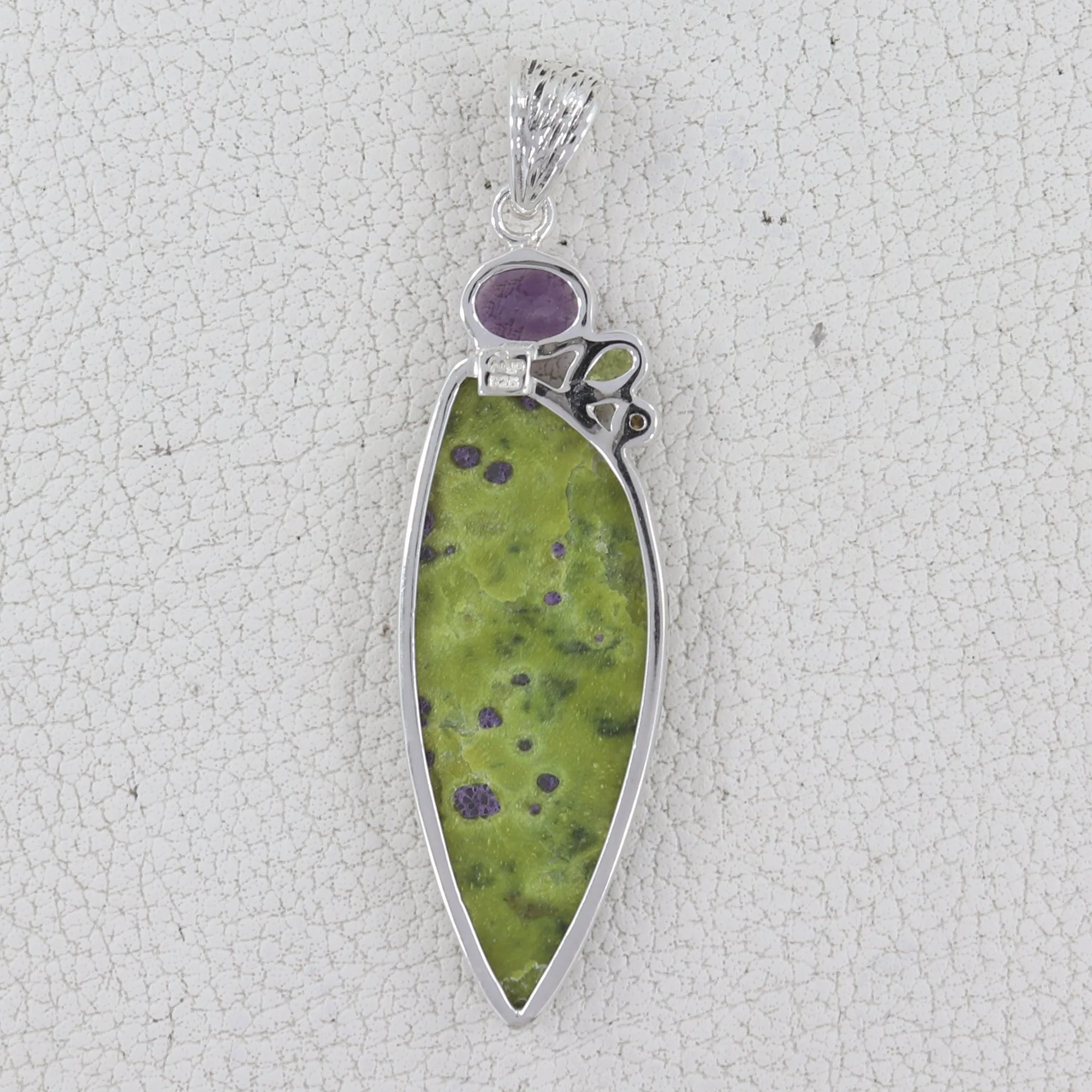 Tasmanian Serpentine Silver Pendant
