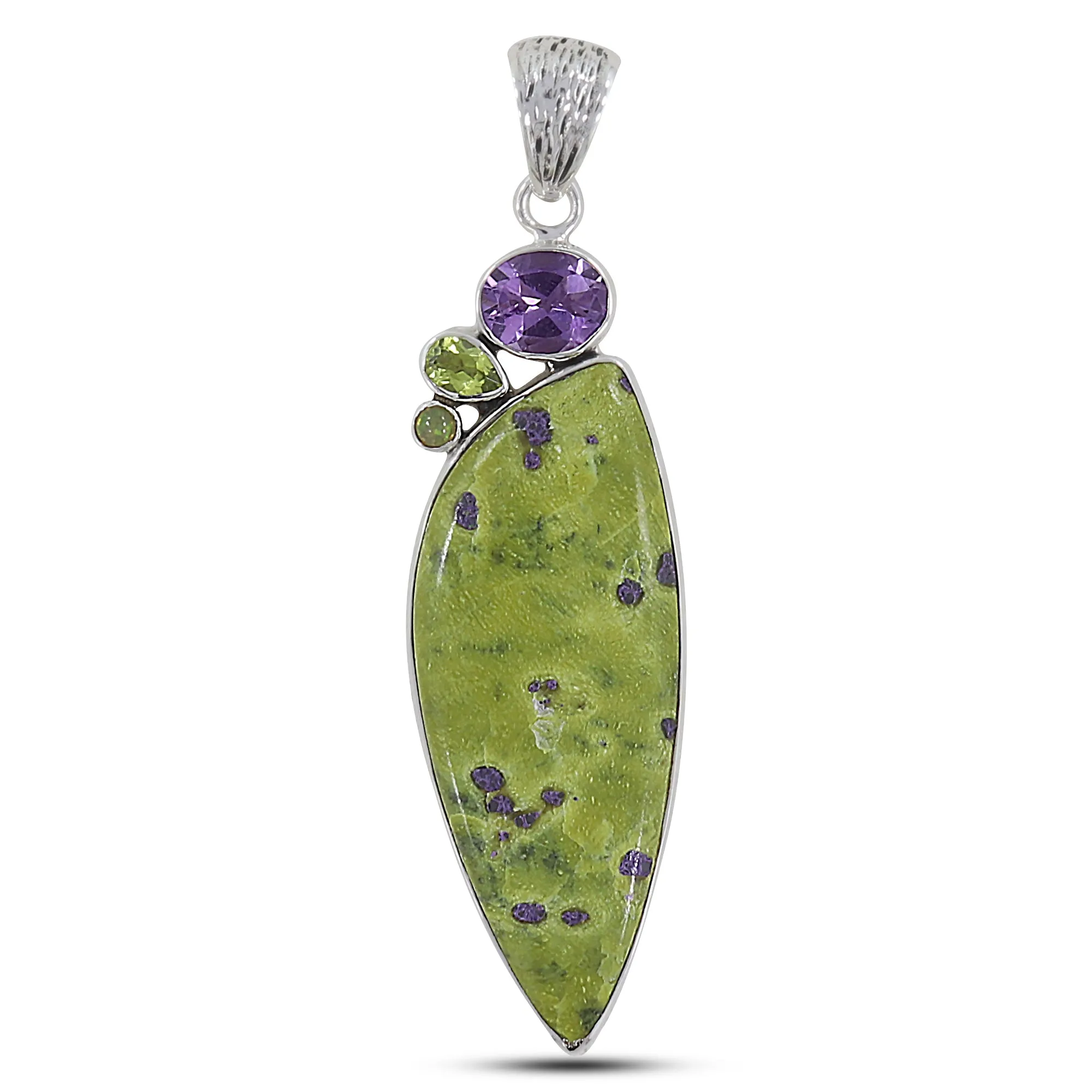 Tasmanian Serpentine Silver Pendant