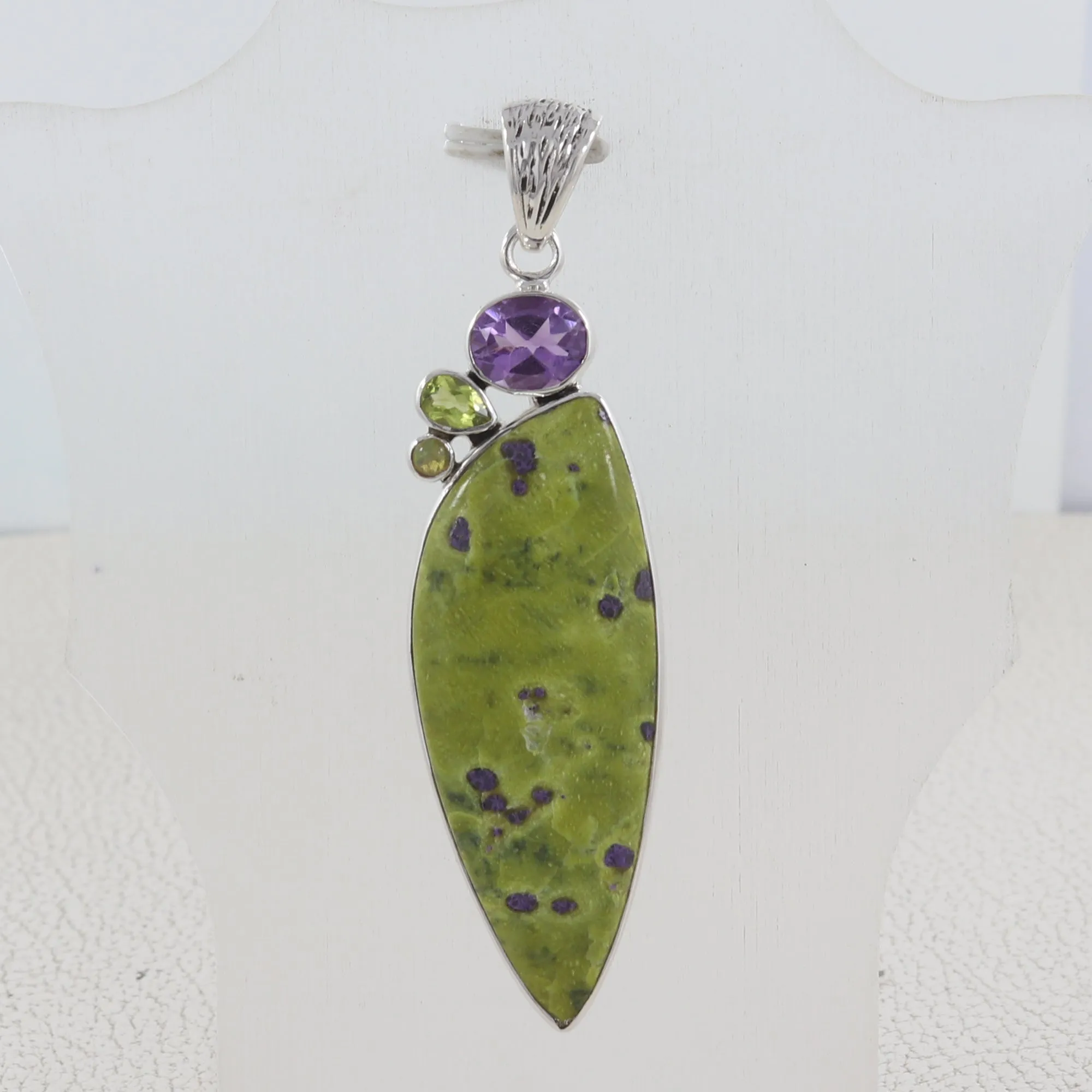 Tasmanian Serpentine Silver Pendant