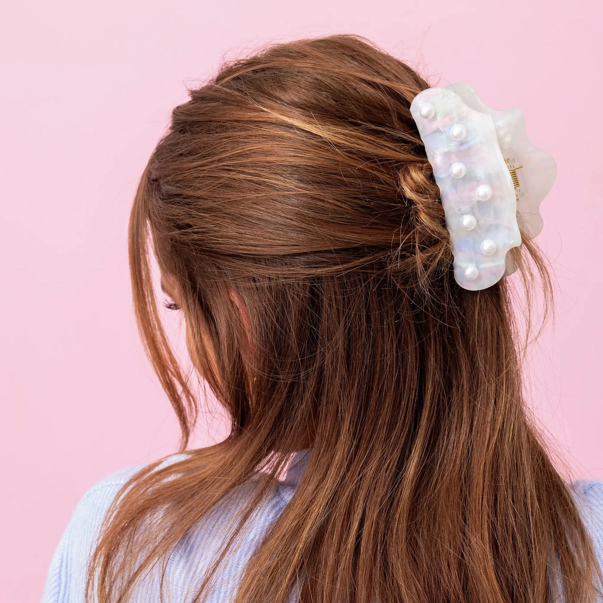 Taylor Elliot Designs: Claw Clip in Iridescent/Pearl