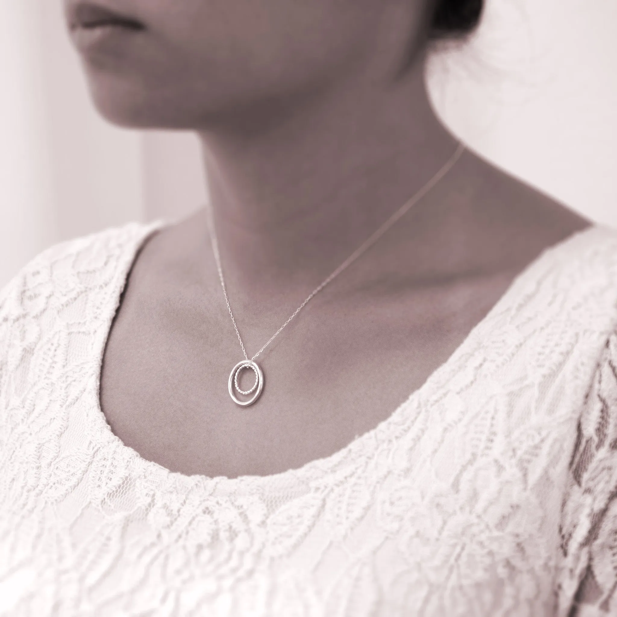 Teacher Gifts - Sterling Silver Necklace for Teacher - Personalized