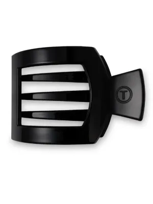Teletie Large Flat Square Clip - Jet Black