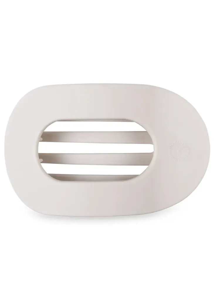 Teletie Medium Flat Round Clip - Toasted