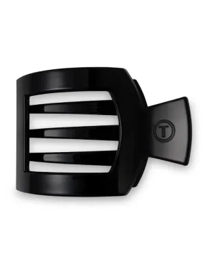 Teletie Medium Flat Square Clip - Jet Black