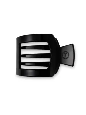 Teletie Small Flat Square Clip - Jet Black