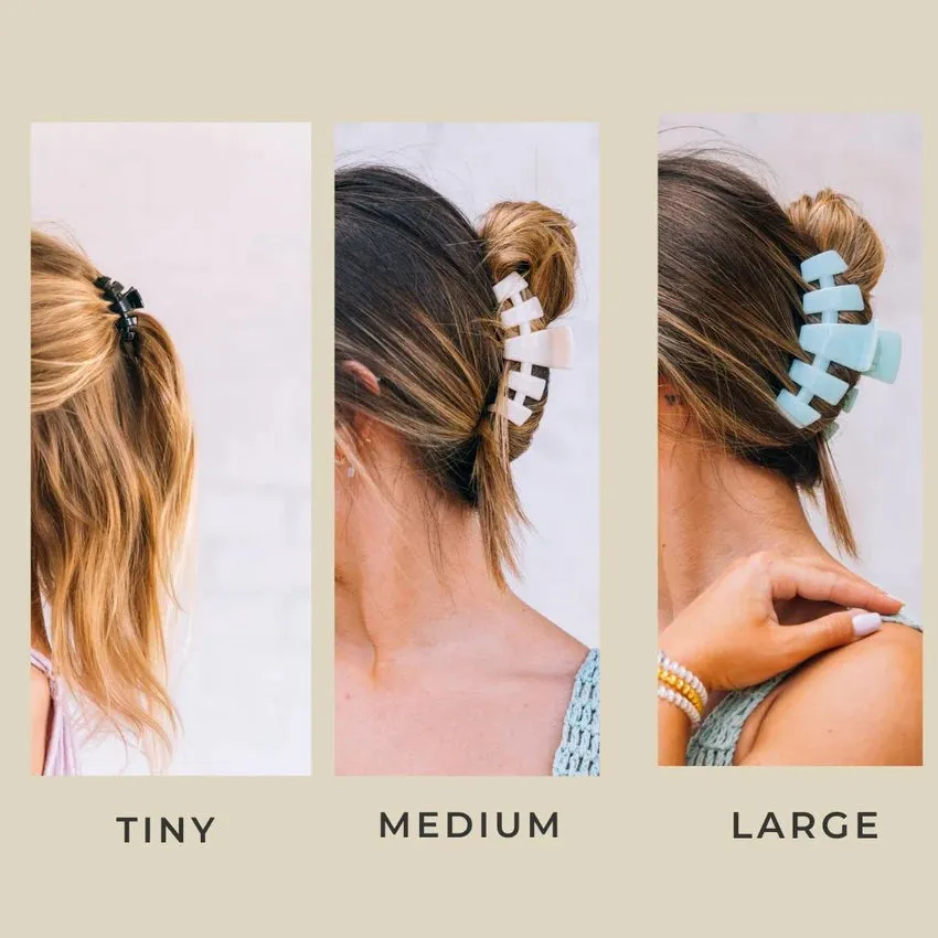 Teleties Classic Large Hair Clip in Tortoise