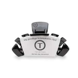 Teleties Classic Medium Hair Clip in Jet Black
