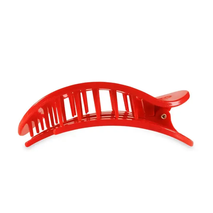 Teleties Flat Rudolph Red Large Hair Clip Red