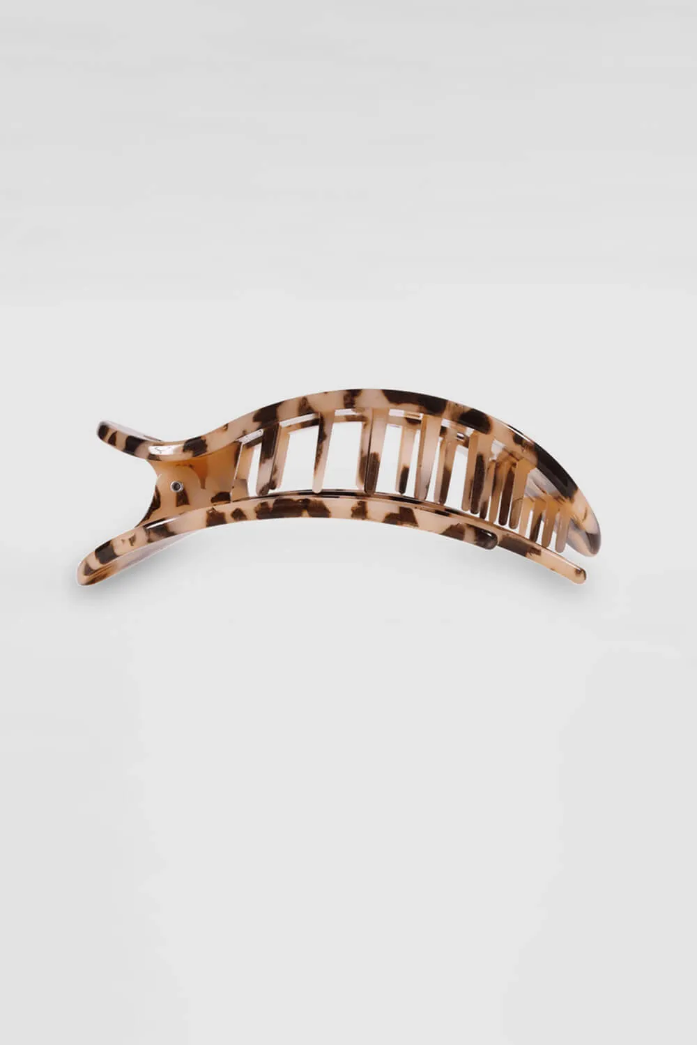 Teleties Medium Flat Round Hair Clip in Blonde Tortoise | TT-FCM01-023
