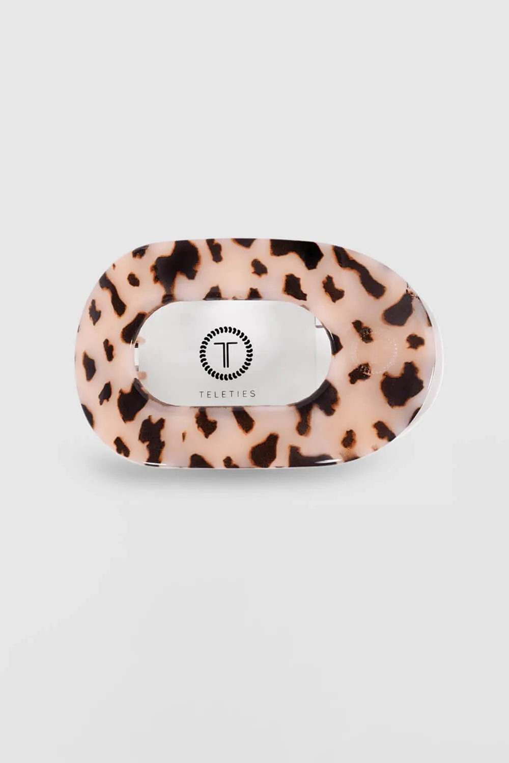 Teleties Medium Flat Round Hair Clip in Blonde Tortoise | TT-FCM01-023