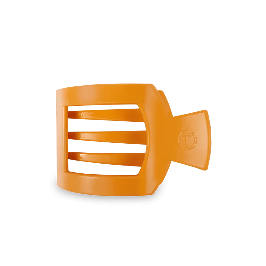 Teleties Medium Flat Square Clip Mango for it!