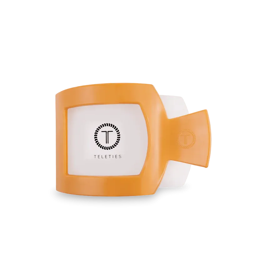 Teleties Medium Flat Square Clip Mango for it!